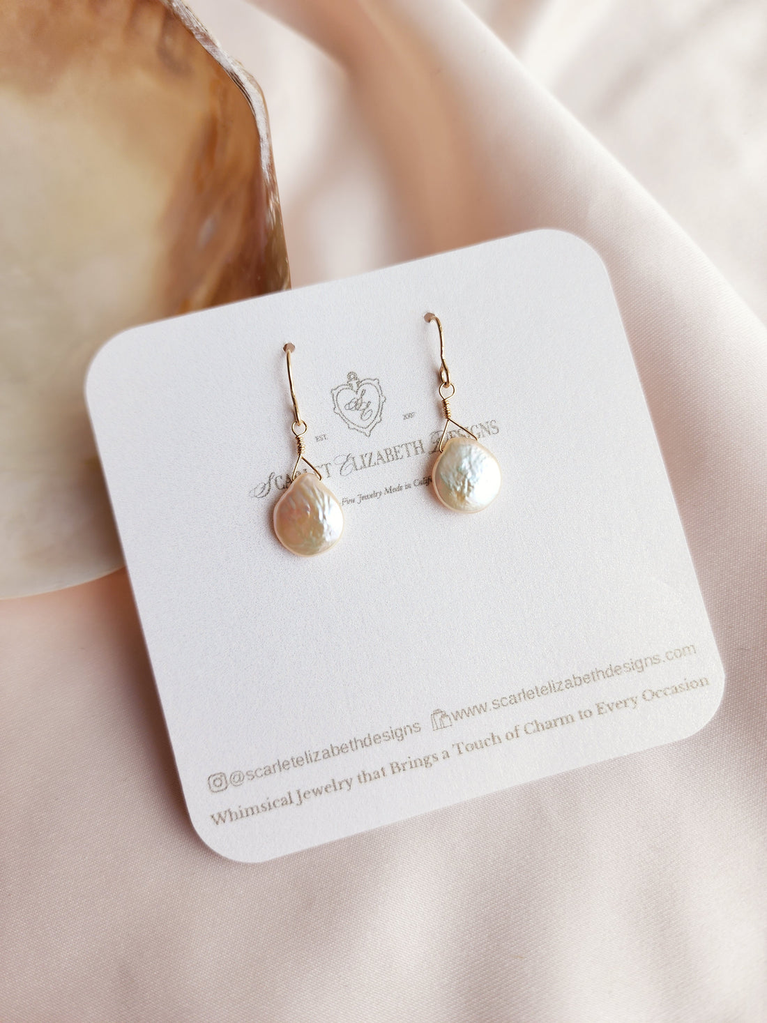 Peachy Pearl Earrings