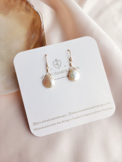 Peachy Pearl Earrings