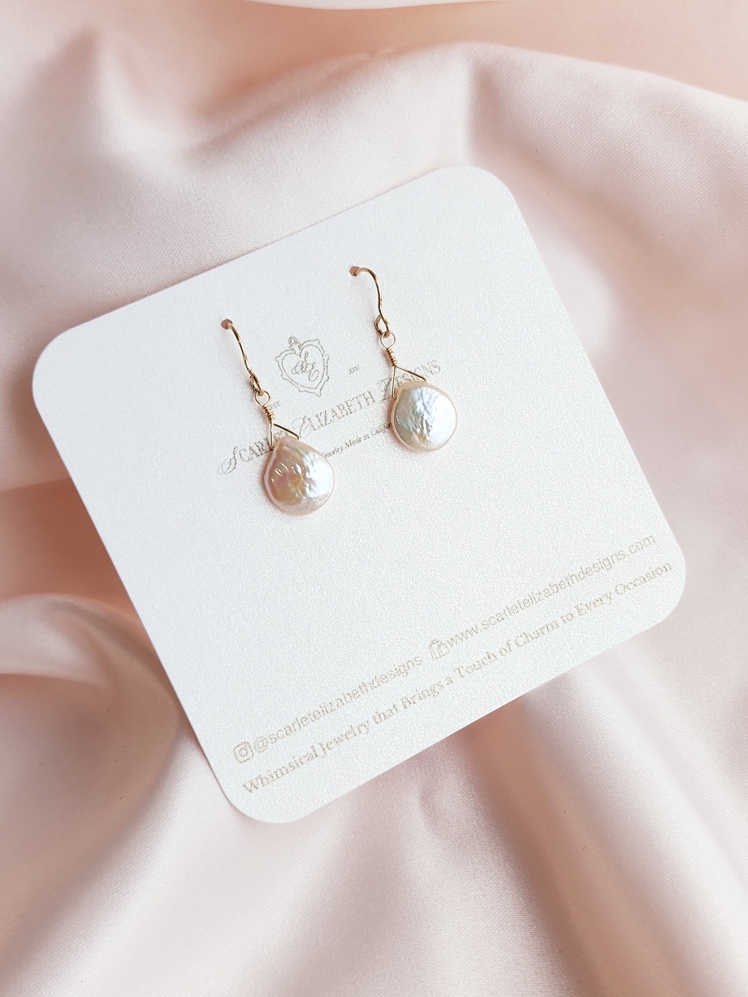 Peachy Pearl Earrings