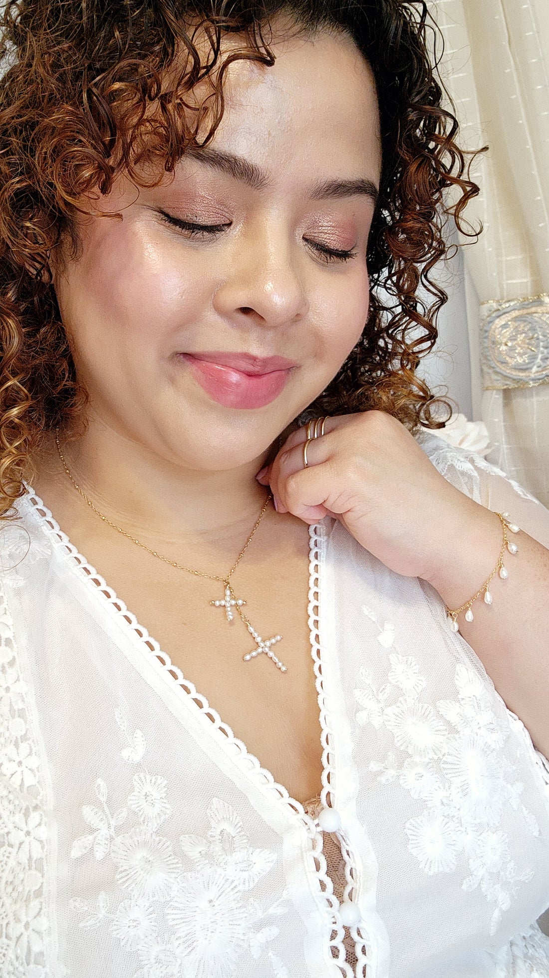 Pearl Cross Necklace