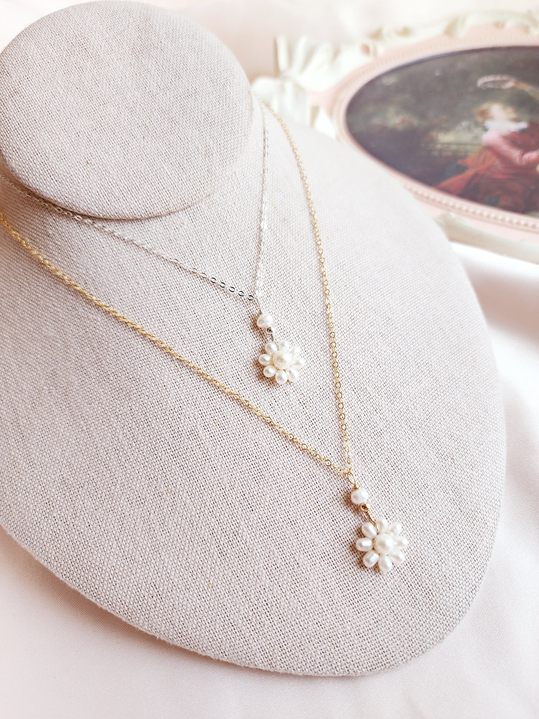 Daisy Pearl Necklace