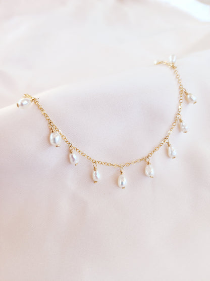 Shaker Pearl Bracelet | 14kt Gold Fill and Sterling