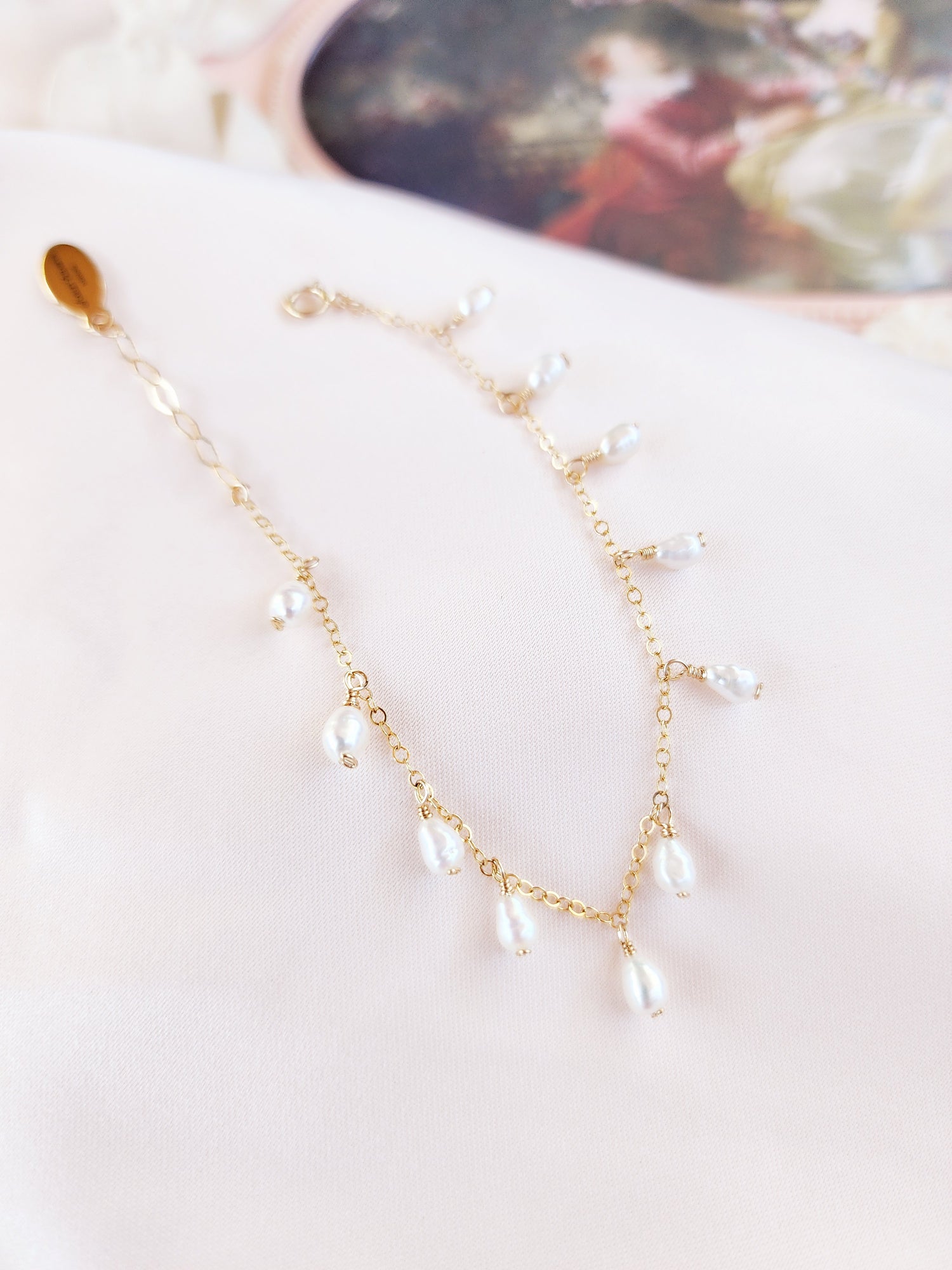 Shaker Pearl Bracelet | 14kt Gold Fill and Sterling