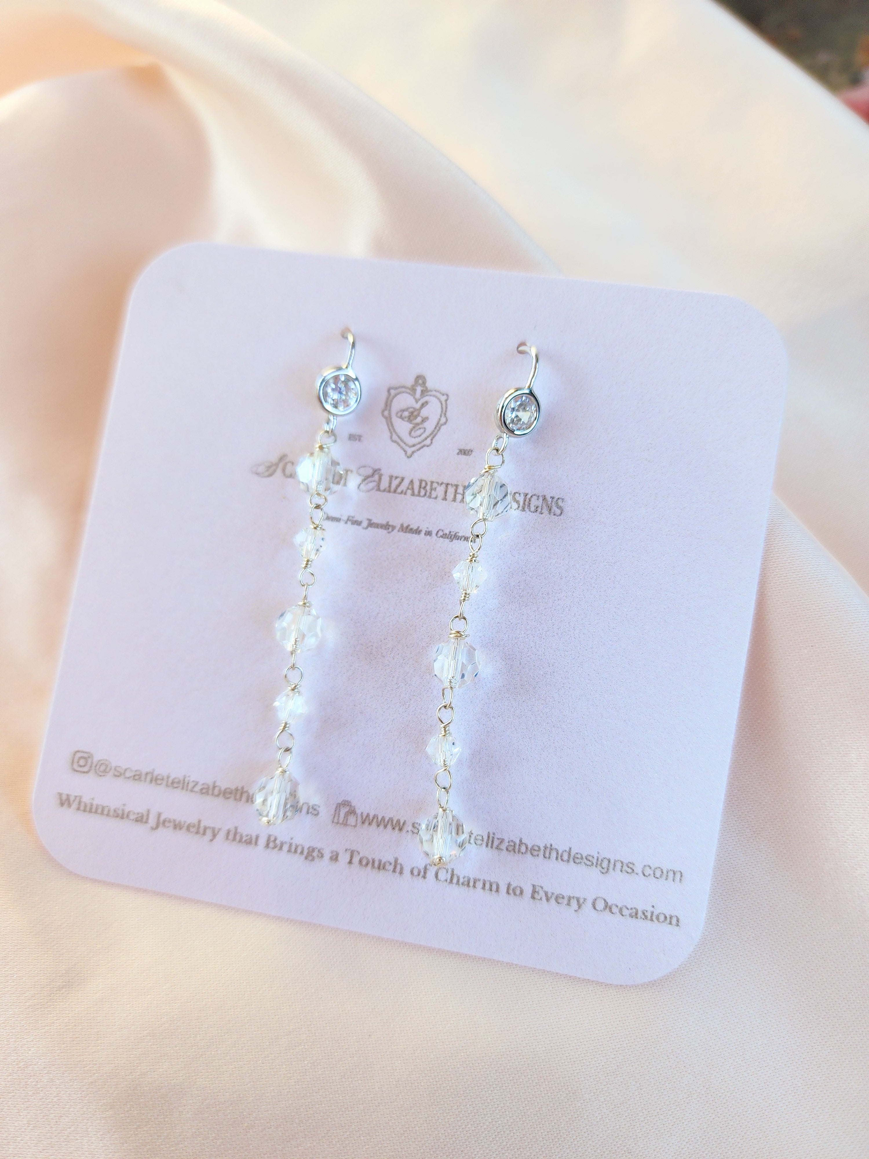 Cascading Crystal Earrings
