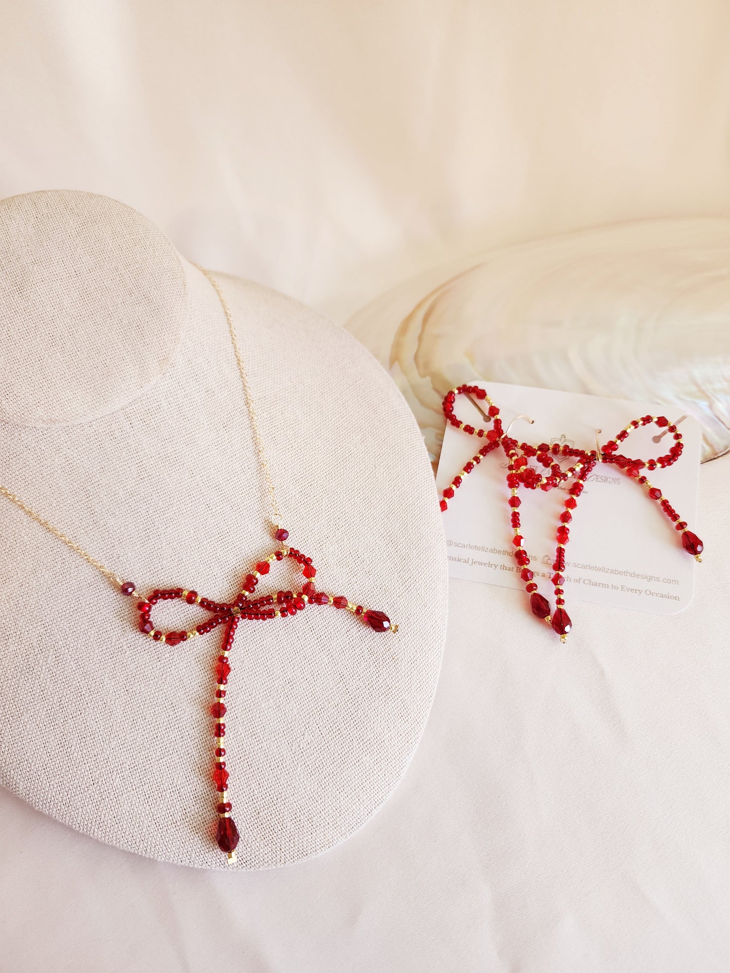 A New Christmas Bow Earrings Necklace Bracelet | Classic Christmas Bow Jewelry | R.Lauren Inspired | Ralph Lauren Christmas