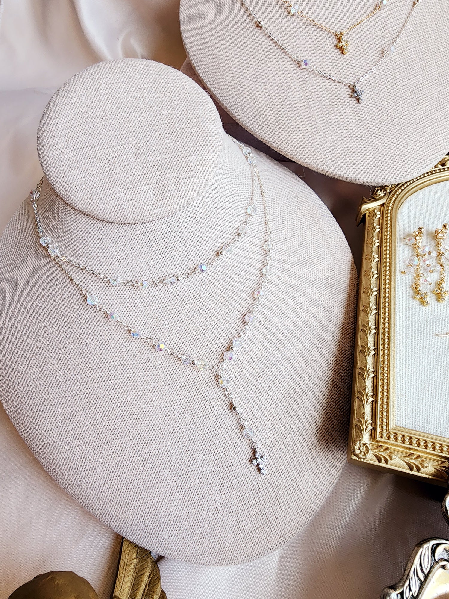 Crystal Layering Necklace — Halo | 14kt Gold Fill &amp; Sterling Silver