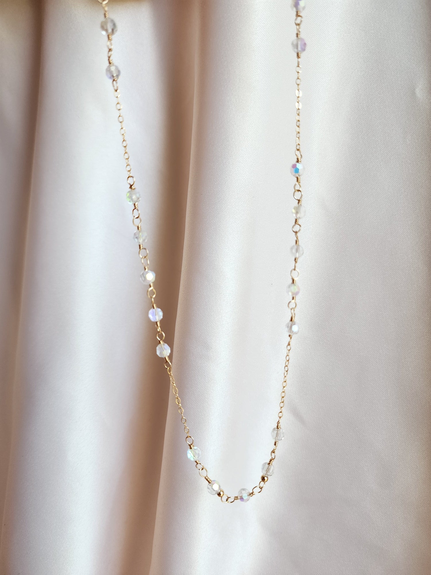 Crystal Layering Necklace — Halo | 14kt Gold Fill &amp; Sterling Silver