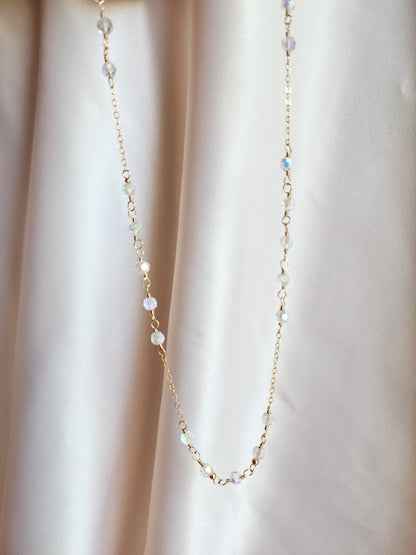 Crystal Layering Necklace — Halo | 14kt Gold Fill &amp; Sterling Silver