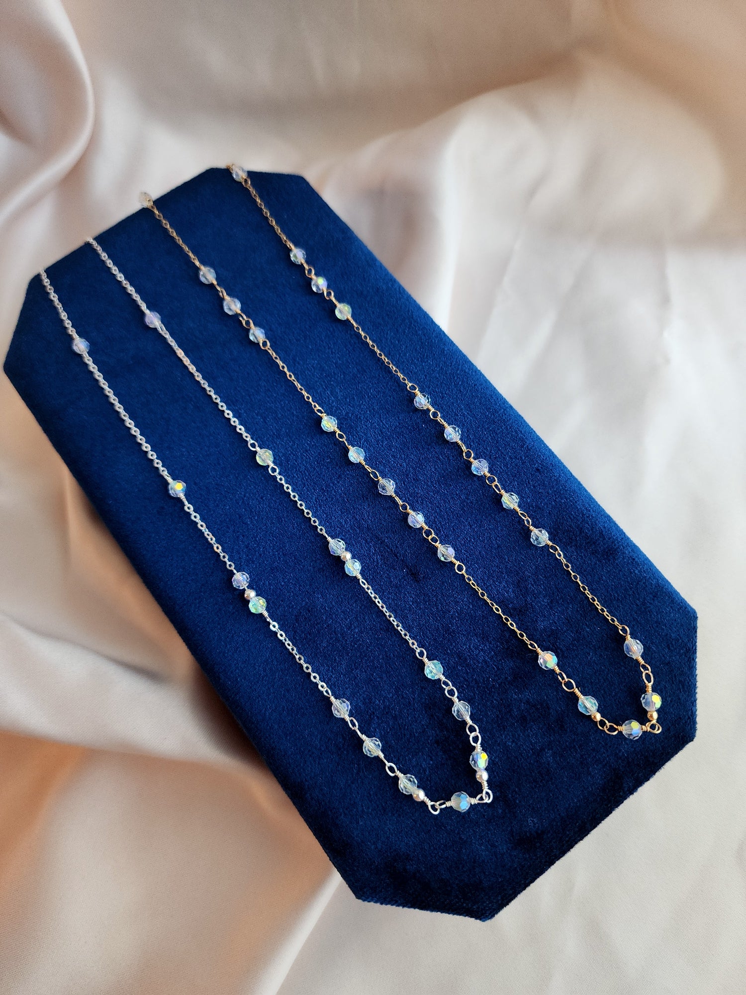 Crystal Layering Necklace — Halo | 14kt Gold Fill &amp; Sterling Silver