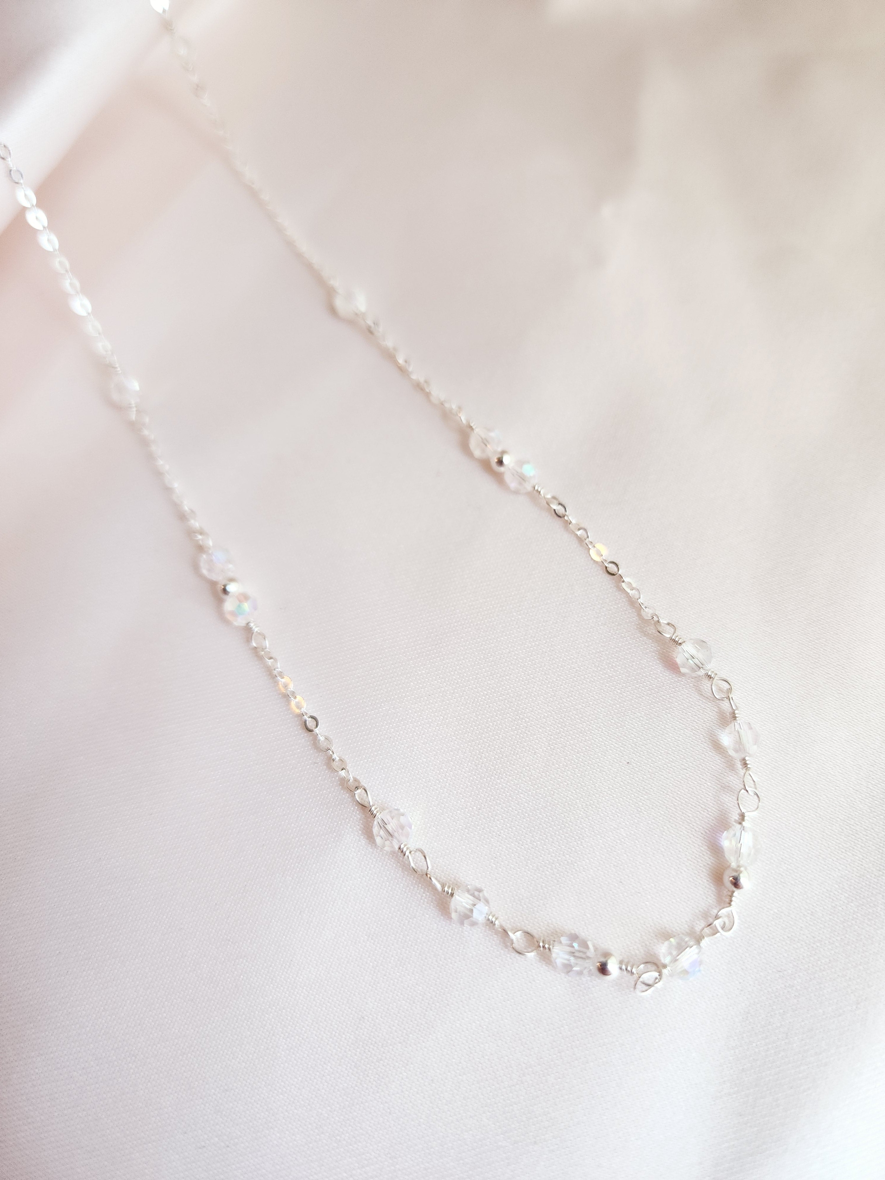 Crystal Layering Necklace — Halo | 14kt Gold Fill &amp; Sterling Silver