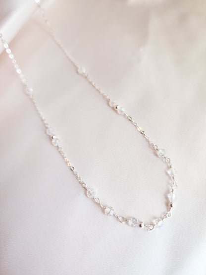 Crystal Layering Necklace — Halo | 14kt Gold Fill &amp; Sterling Silver