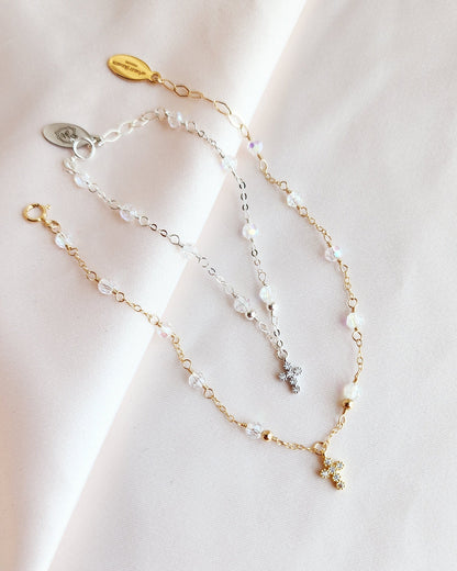Crystal Bracelet — Starry Night | 14kt Gold Fill &amp; Sterling Silver