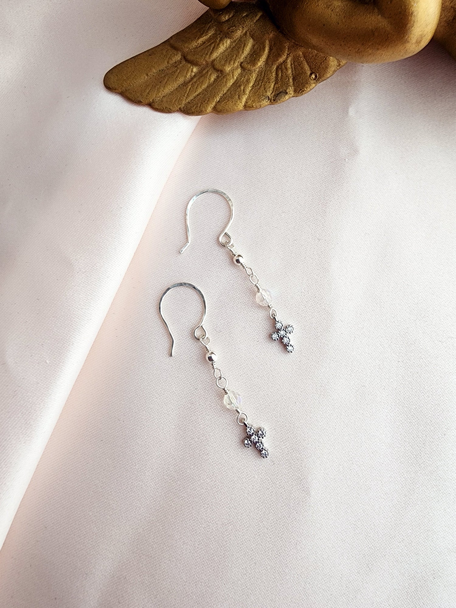 Starry Night Cross Earrings