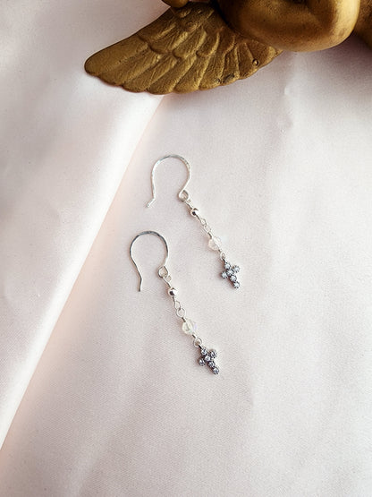 Starry Night Cross Earrings