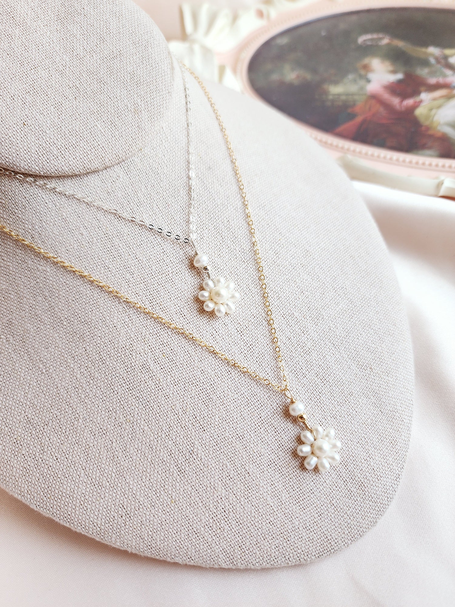 Daisy Pearl Necklace