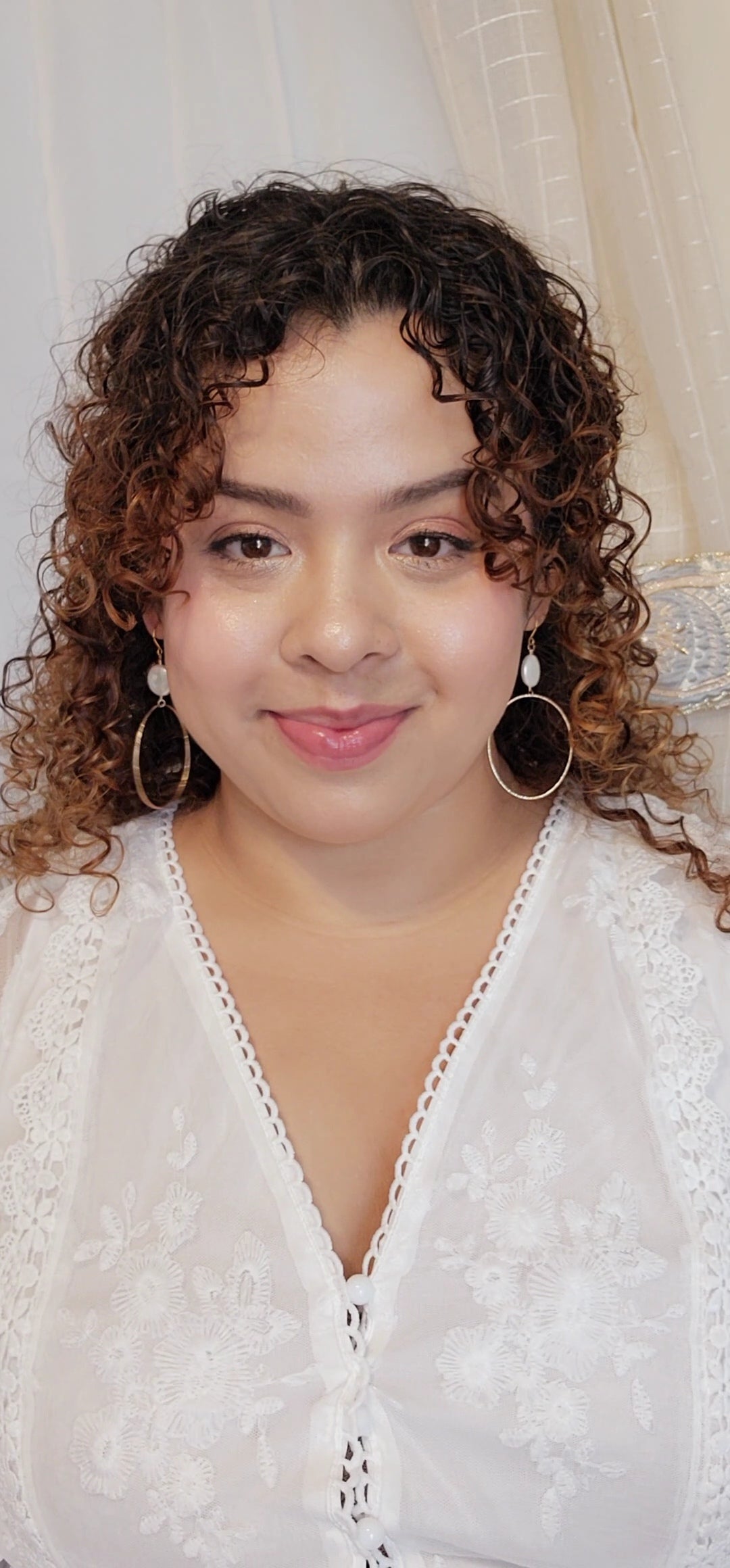 Coin Pearl Hoops | Darla Pearl Sterling and Gold