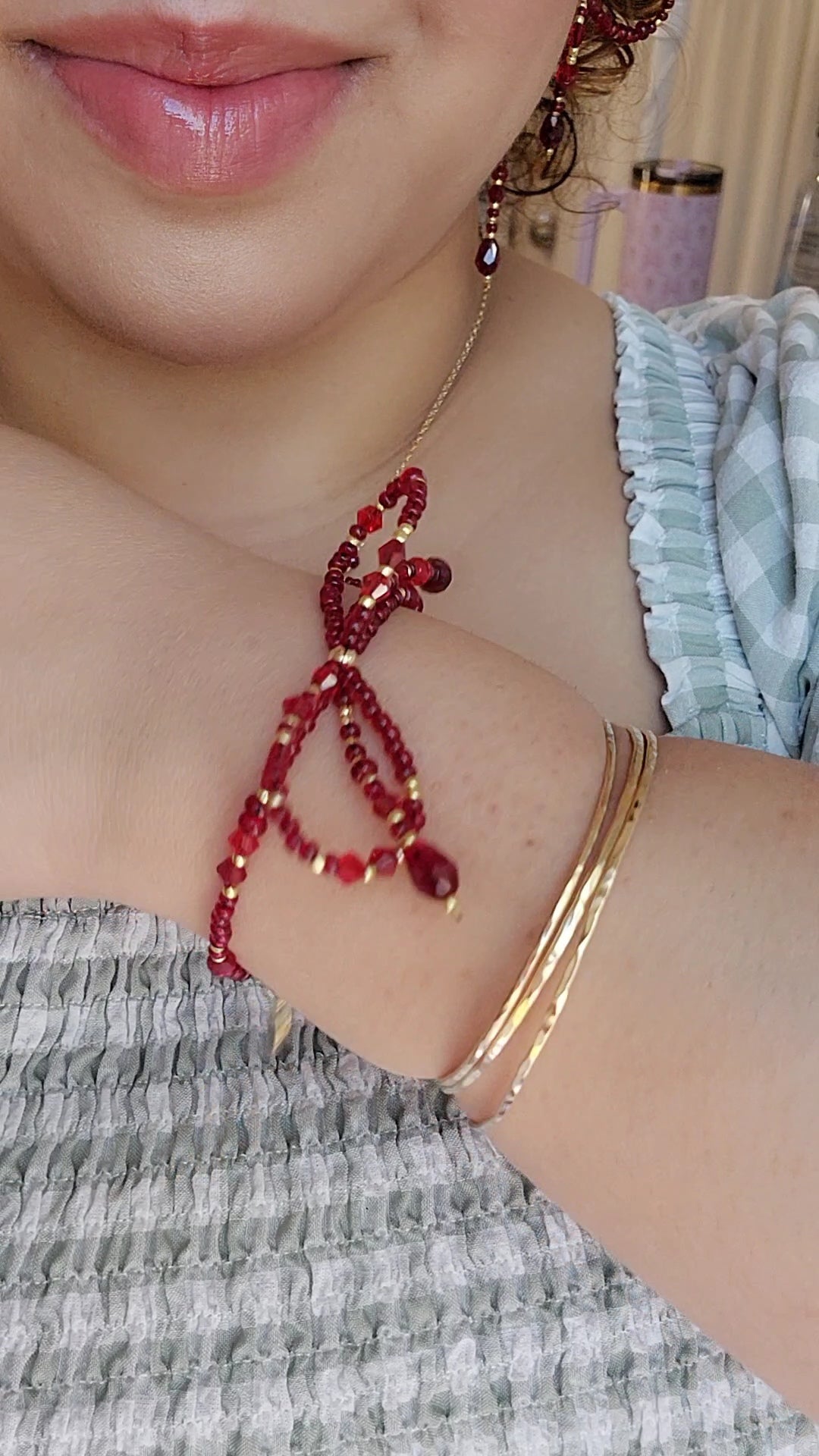 A New Christmas Bow Earrings Necklace Bracelet | Classic Christmas Bow Jewelry | R.Lauren Inspired | Ralph Lauren Christmas